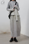 Daniel Andresen Knit Skirt Collection Handmade in Belgium DA-CARDINAL-HUI 1 Virgin wool Grey PDA7